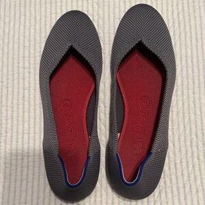 Rothy's Women's Charcoal and Red Flats